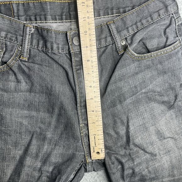 Levis 514 Straight Fit Jeans Mens 36 x 32 Gray Cotton Grey - Picture 6 of 15